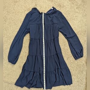 Navy Long Sleeve Dress